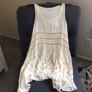 Free People Trapeze Dress Beige